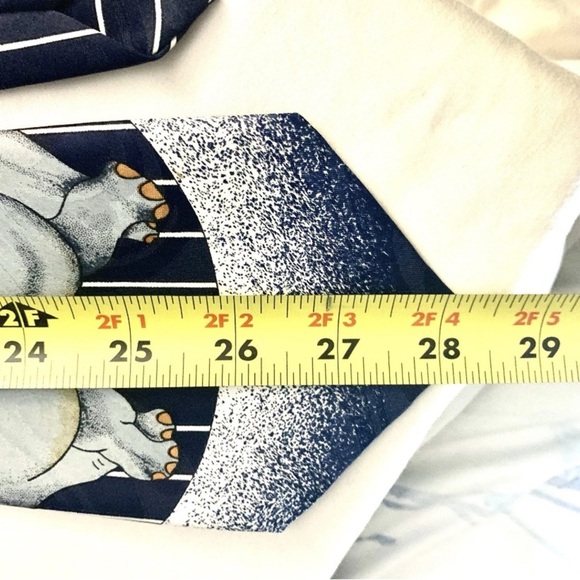 Aldo Visconti Handmade Duo Elephant Tie Unique Quirky Playful Designer Dad Style - Picture 5 of 5